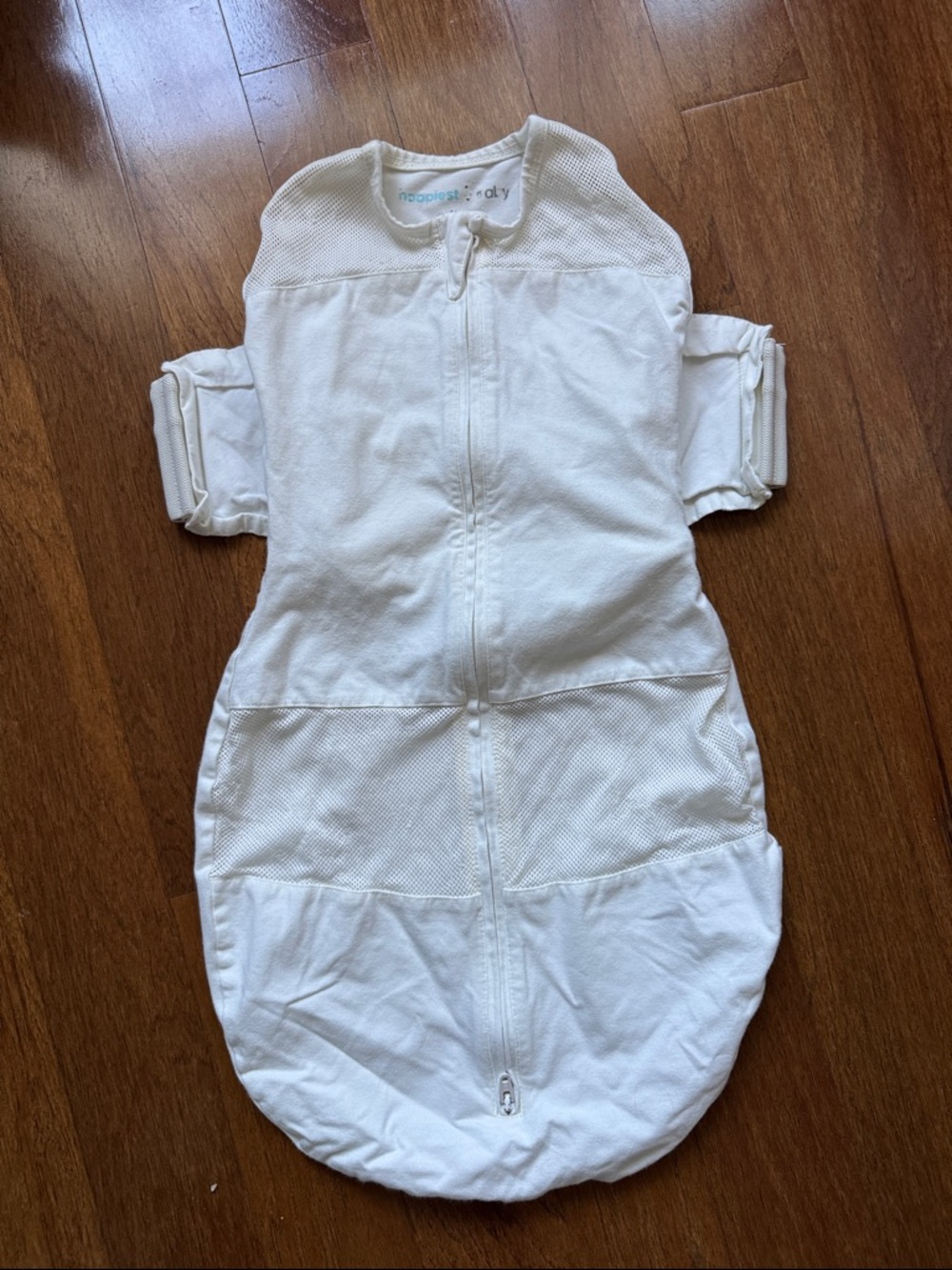 Snoo White Baby Sleep Sack with Front Zip